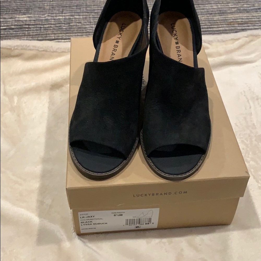 Black Lucky Brand Wedges